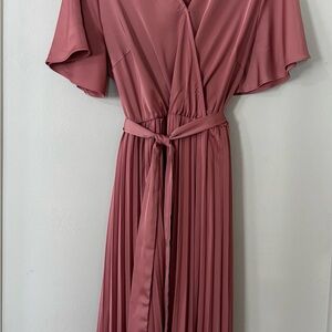 Mauve Wrap-Look Dress